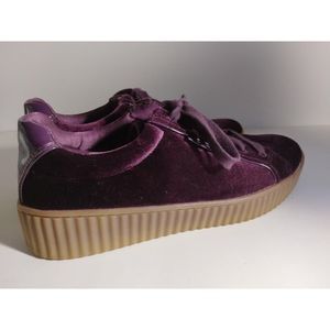 Purple Suede Sketcher Street Ride Fit Size 9 Sneakers SN 73682
